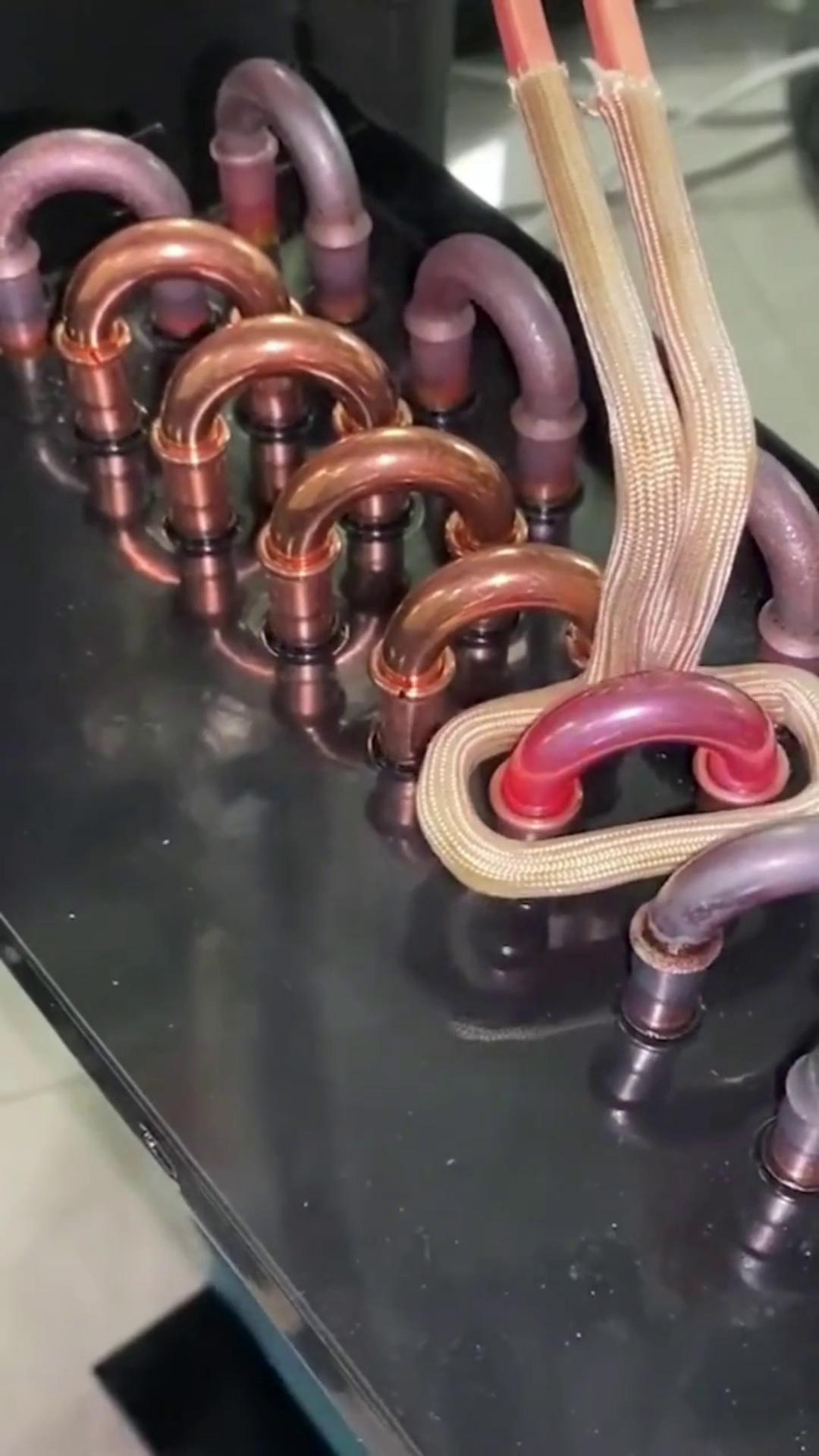 高频钎焊空调铜管，简单高效替代火烧 